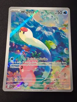 Wiglett Scarlet and Violet Base Set Pokemon TCG Card 206/198 NM Condition - Image 1