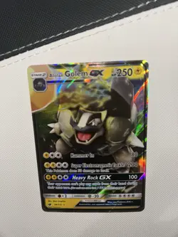 Pokemon Card Alolan Golem GX Ultra Rare SM-Crimson Invasion 34/111 TCG Near Mint - Image 3