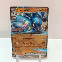 Pokemon Lucario Ex (Prismatic Evolutions Stamp) 051/131 NM Misc Cards & Products - Image 1