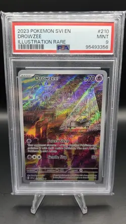 Drowzee 210/198 — PSA 9 (MINT) — Scarlet & Violet Illustration Rare Pokemon Card - Image 1