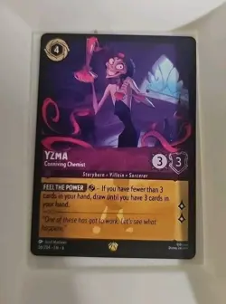 Yzma Conniving Chemist 56/204 disney Lorcana Azurite Sea legendary rare card - Image 1