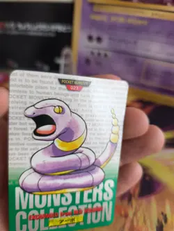 Pokemon Karte Card carddass Monsters collection green 1996 japanese Ekans NM - Image 2