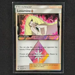 Lusamine - 182/214 - Holo Rare Prism Star - Lost Thunder - Pokemon Card - NM/M - Image 1