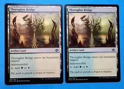 2x Thornglint Bridge Modern Horizons 2 2021 Mtg Artifact Land Dual Mana Card 258 - Image 1