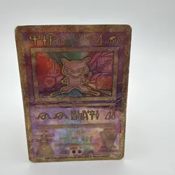 Ancient Mew Pokemon Promo Movie Card Damaged Holo Vintage 2000 - Image 1