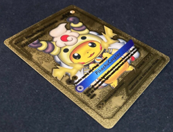Pokemon - Pikachu Mega Ampharos - Tag Cosplay - Gold Foil - Fan Art - Card #007 - Image 2
