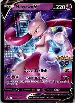 Mewtwo V Promo SWSH: Sword & Shield Promo Cards SWSH223 NM - Image 1