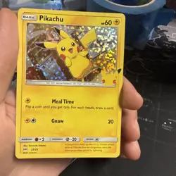 Pokemon Pikachu Holo McDonalds 25th Anniversary Card 2021 Promo 25/25 LP - Image 1