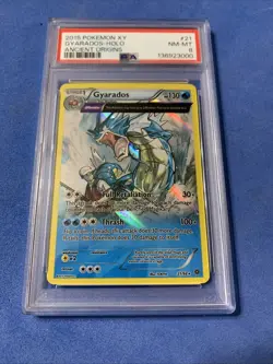 Pokemon Gyarados TCG Holo Card 21/98 XY-Ancient Origins PSA 8 NM-MT 2015 - Image 1