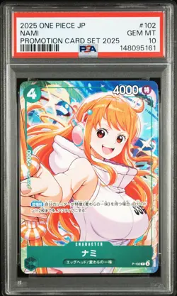 PSA 10 Nami P-102 Promo Promotion Card Set 2025 One Piece Card Game Japanese - Image 1