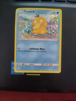 2018 Pokemon Psyduck Cracked Ice Holo McDonald's Happy Meal Promo Card 2/12 - Image 1