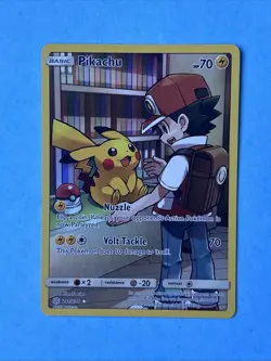 Pikachu 241/236 Secret Rare Cosmic Eclipse Pokemon Card - Image 1