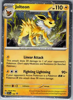 Jolteon - (Cosmos Holo) 169 SV: Scarlet & Violet Promo - Pokemon Card - NM - Image 1