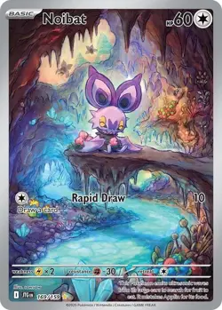 Noibat 169/159 Illustration Rare Journey Together Pokemon Card-MINT CONDITION - Image 1