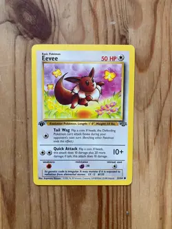 1999 Pokemon EEVEE Jungle Set 1ST EDITION Non Holo Card 51/64 WotC Series - Image 1