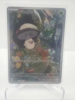 Foongus 095/086 Illustration Rare Pokemon Card Black Bolt IR NM - Image 1