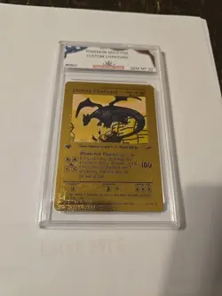Pokemon Shining Charizard HP 100 Gold Foil Fan Art Card 107/105 1st Edition - Image 2