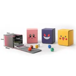 Pokemon Game Card Storage Box Pikachu Kirby Hard Case Holder PTCG Desk Game Case - Image 5