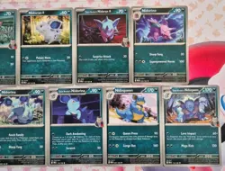 Pokemon Card Bundle Nidoran Nidorino Nidorina Nidoqueen Destined Rivals 151 - Image 3