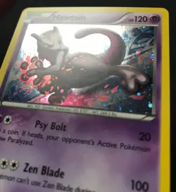 2 X Mewtwo XY PROMO XY100 XY101 RARE HOLO Shiny Pokemon Card Near Mint - Image 5
