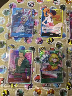 One Piece TCG cards total 12! Secret Rares! Multiple Sets! CCG Holo Artworks NM - Image 2