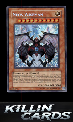 Neos Wiseman CSOC-EN097 Secret Rare Crossroads of Chaos YuGiOh Card NM - Image 1