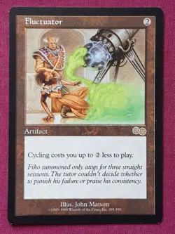 Magic The Gathering URZA'S SAGA FLUCTUATOR artifact card MTG - Image 1