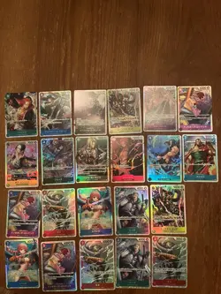 One Piece Japanese SR Card Lot - Image 1