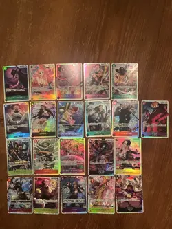 One Piece Japanese SR Card Lot - Image 1