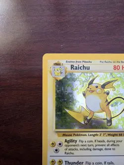 Raichu 14/102 Holo Base Set - Pokemon Card - LP - Image 2