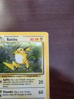 Raichu 14/102 Holo Base Set - Pokemon Card - LP - Image 3