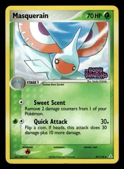 Masquerain 47/110 Reverse Holo Ex Holon Phantoms Pokemon Card - Image 1