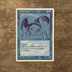 Azure Drake LP Chronicals 1995 Magic The Gathering Card MTG TCG - Image 1