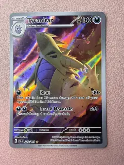 Pokemon TCG Tyranitar Scarlet & Violet Paldea Evolved Card 222/193 - Image 1