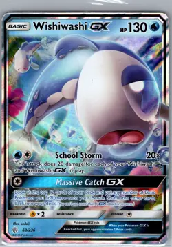 Wishiwashi GX 63/236 SM - Cosmic Eclipse - Pokemon Card - NM - Image 1