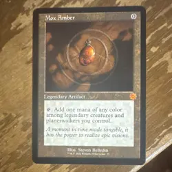 Wizards of the Coast Mox Amber The Brothers' War Legendary Artifact Mythic 2022 - Image 1