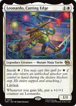 Leonardo Cutting Edge - Teenage Mutant Ninja Turtles - MtG- NM - Image 1