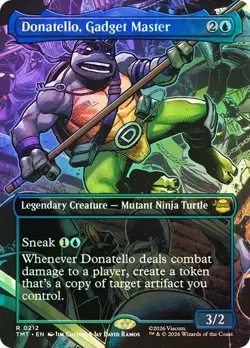 MTG Teenage Mutant Ninja Turtles Donatello, Gadget Master x1 Showcase Foil NM/M - Image 1