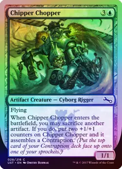 Chipper Chopper FOIL Unstable NM Artifact Blue Common MAGIC MTG CARD ABUGames - Image 1