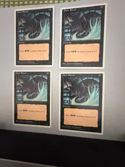 4x Dark Ritual - MTG - 4th Edition - NM - Never Played - Very Nice Vintage Cards - Image 1