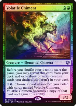 Volatile Chimera FOIL Conspiracy Take the Crown PLD Red Rare CARD ABUGames - Image 1