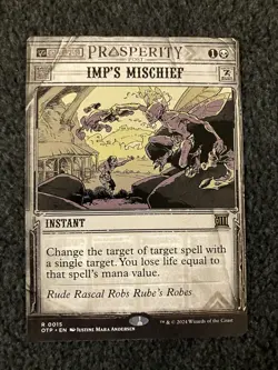 Magic MTG - Imp's Mischief Outlaws of Thunder Junction: Breaking News - Image 1