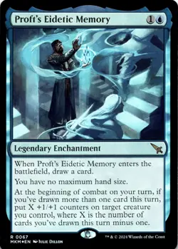 Proft's Eidetic Memory FOIL Murders at Karlov Manor Magic MTG NM - Image 1