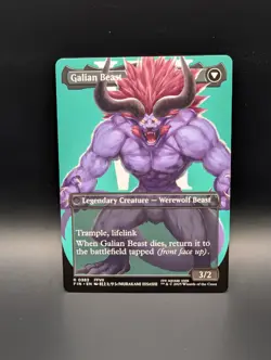 MTG - Vincent Valentine/Galian Beast - BORDERLESS SHOWCASE - FIN #383 - Rare - Image 2