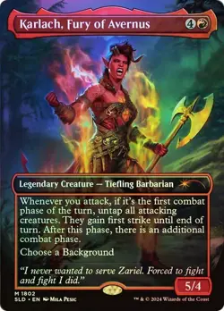 Karlach, Fury of Avernus Foil D&D Secret Lair NM MTG - Image 1