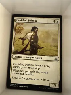 Rivals of Ixalan #8 Famished Paladin - Image 1