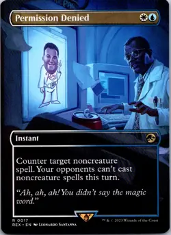 Permission Denied Borderless R Universes Beyond: Jurassic World Collection 17 NM - Image 1