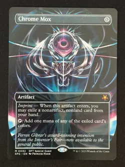 1x MTG Chrome Mox (Borderless) - Special Guests (SPG) (DFT) #92 - Magic - Image 1