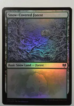Snow-Covered Forest (285) *FOIL* Magic MtG x1 Kaldheim - Image 1