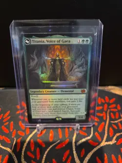 1x MTG Titania, Voice of Gaea (Foil) - The Brothers' War (BRO) #193 - Magic - Image 1